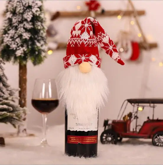 Cute Gnome Wine Bottle Cover