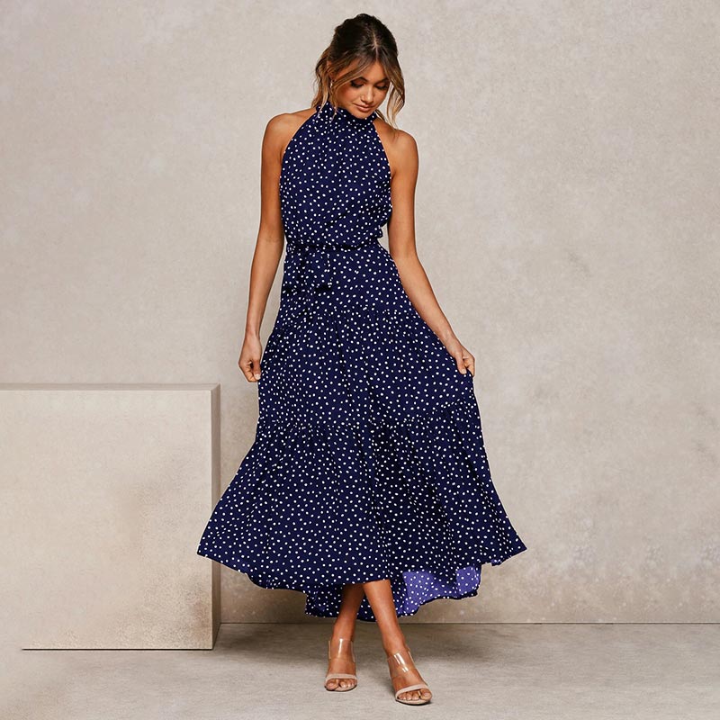 Vergie Boho Polka Dot Dress | Elegant Women’s Party Wear