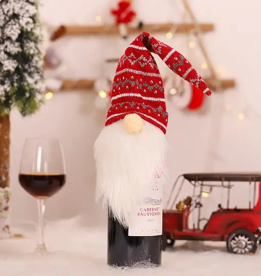 Cute Gnome Wine Bottle Cover