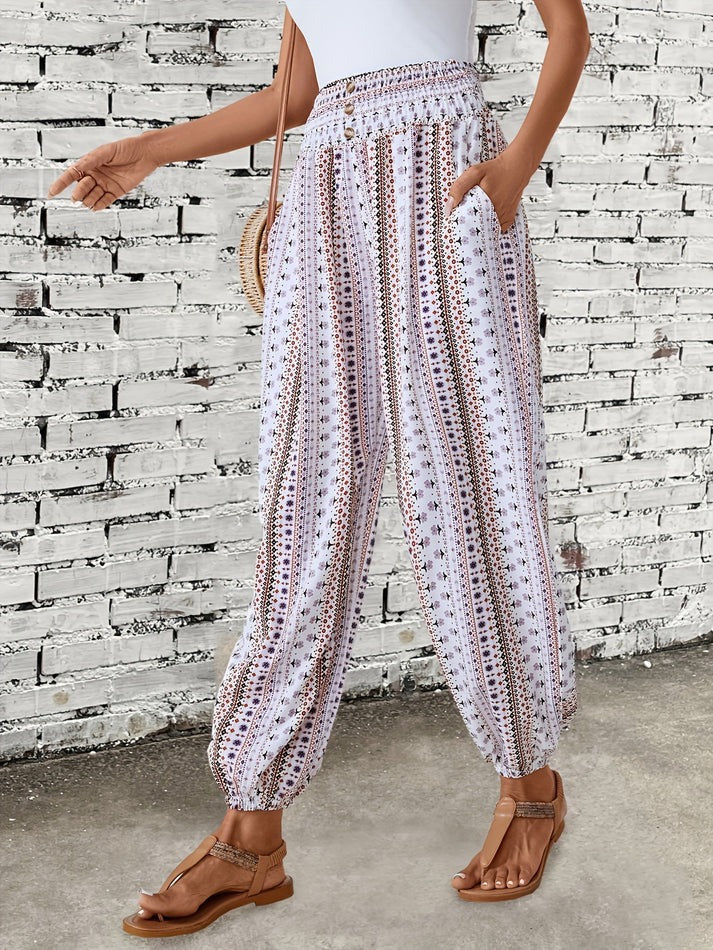 Ivy | Comfortable Trendy Boho Print Pants