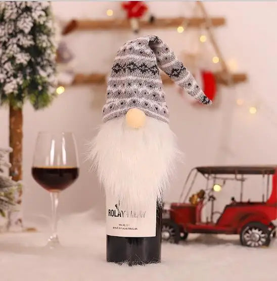 Cute Gnome Wine Bottle Cover