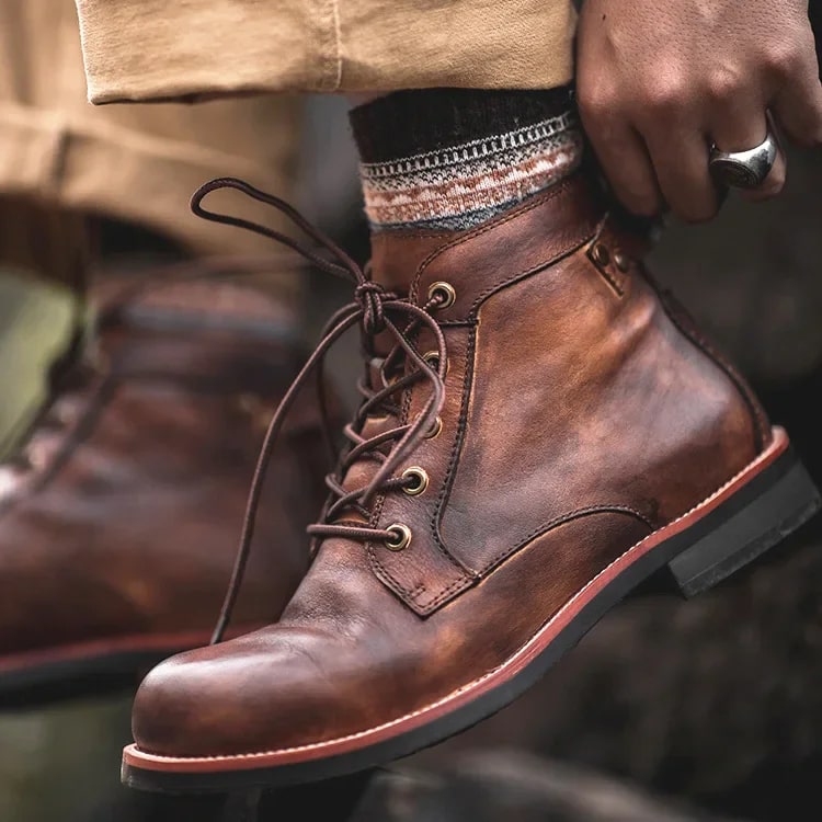 Mark | Men’s Classic Retro Leather Boots