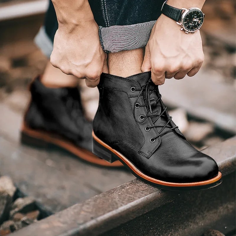 Mark | Men’s Classic Retro Leather Boots