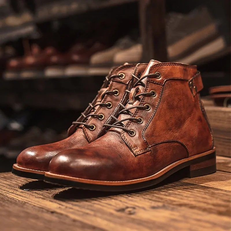 Mark | Men’s Classic Retro Leather Boots