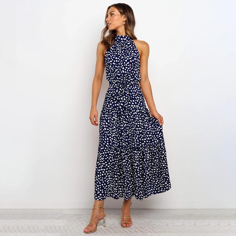 Vergie Boho Polka Dot Dress | Elegant Women’s Party Wear