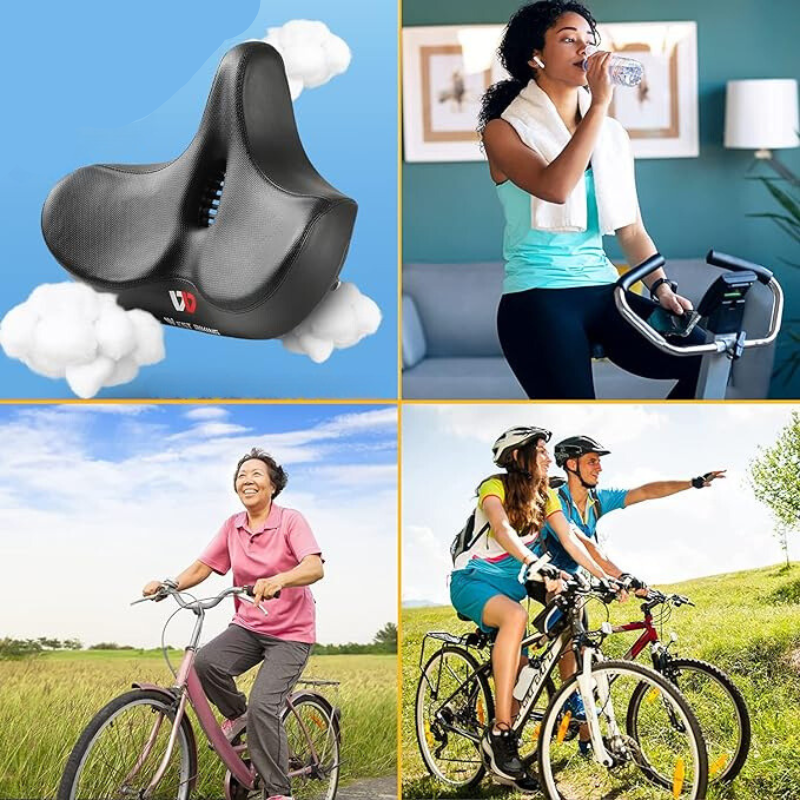 RideEase - Ergonomic Comfort Bike Saddle - Extra Wide and Breathable