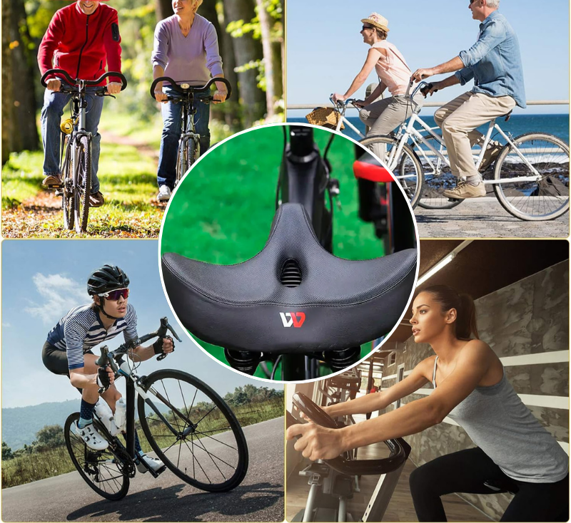 RideEase - Ergonomic Comfort Bike Saddle - Extra Wide and Breathable