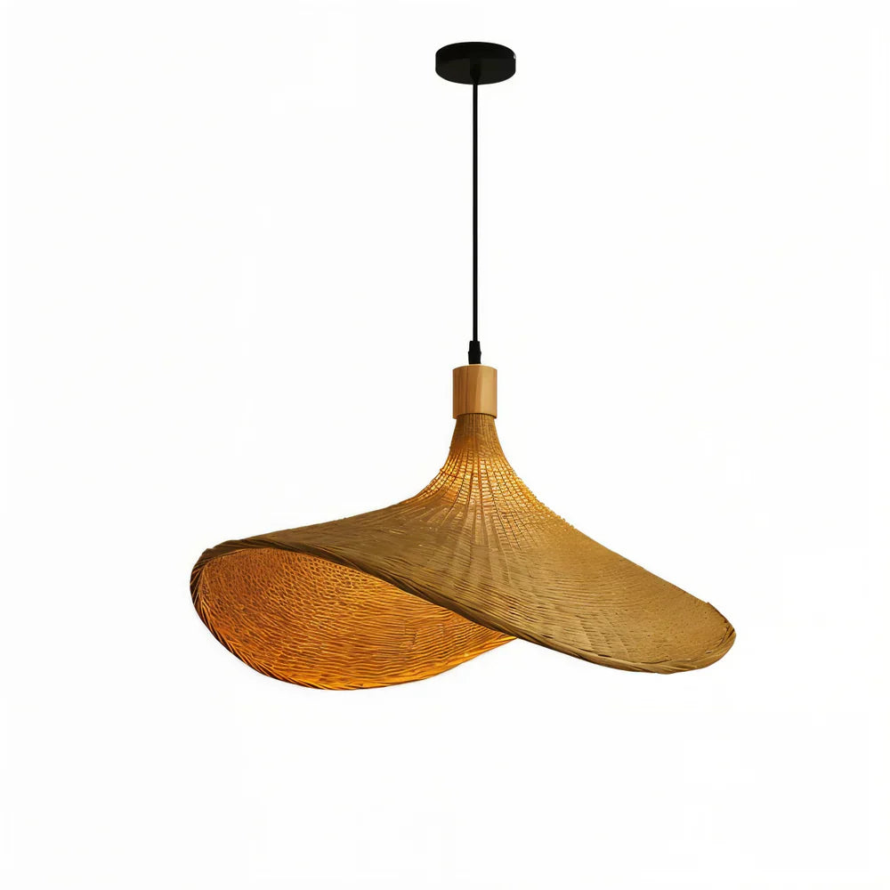 BambWicker Woven Pendant Lamp – Effortless Warmth and Style