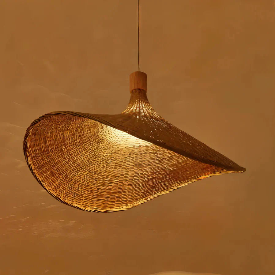 BambWicker Woven Pendant Lamp – Effortless Warmth and Style