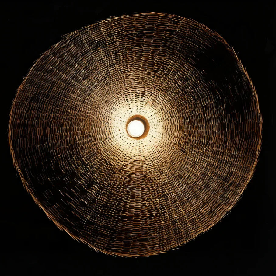 BambWicker Woven Pendant Lamp – Effortless Warmth and Style