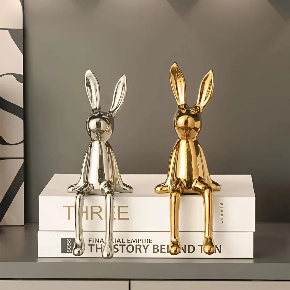 Modern Easter Bunny Figurine