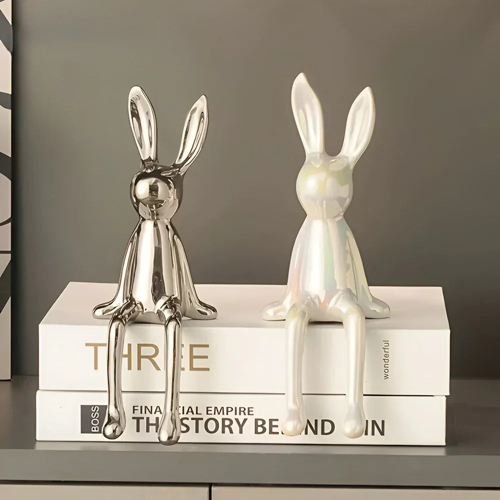 Modern Easter Bunny Figurine