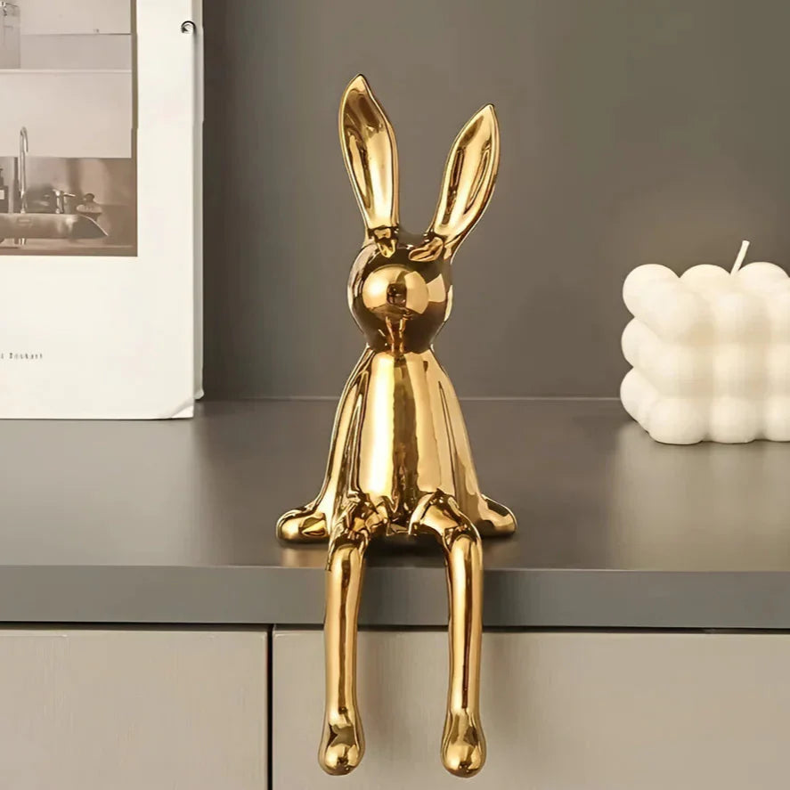 Modern Easter Bunny Figurine