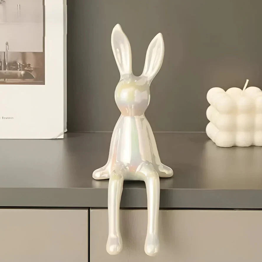 Modern Easter Bunny Figurine