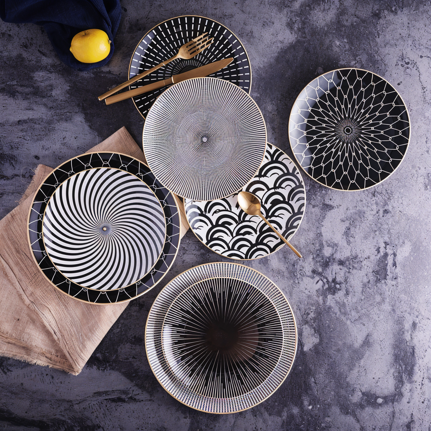 EchoPlates - modern geometric plate collection