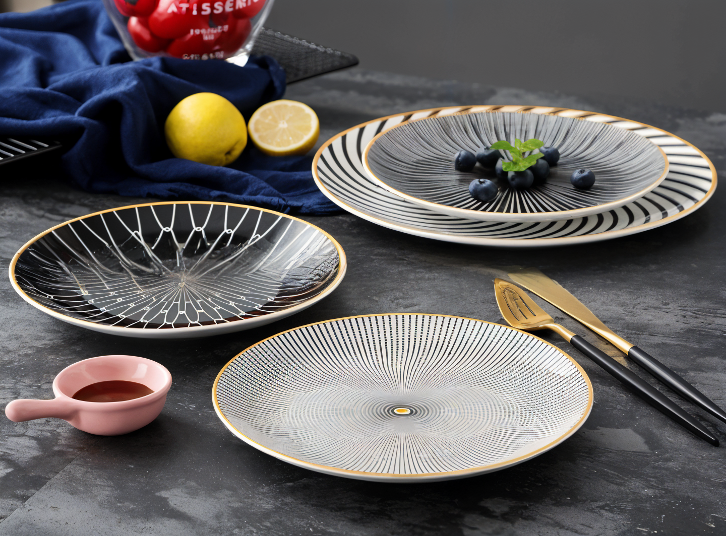 EchoPlates - modern geometric plate collection