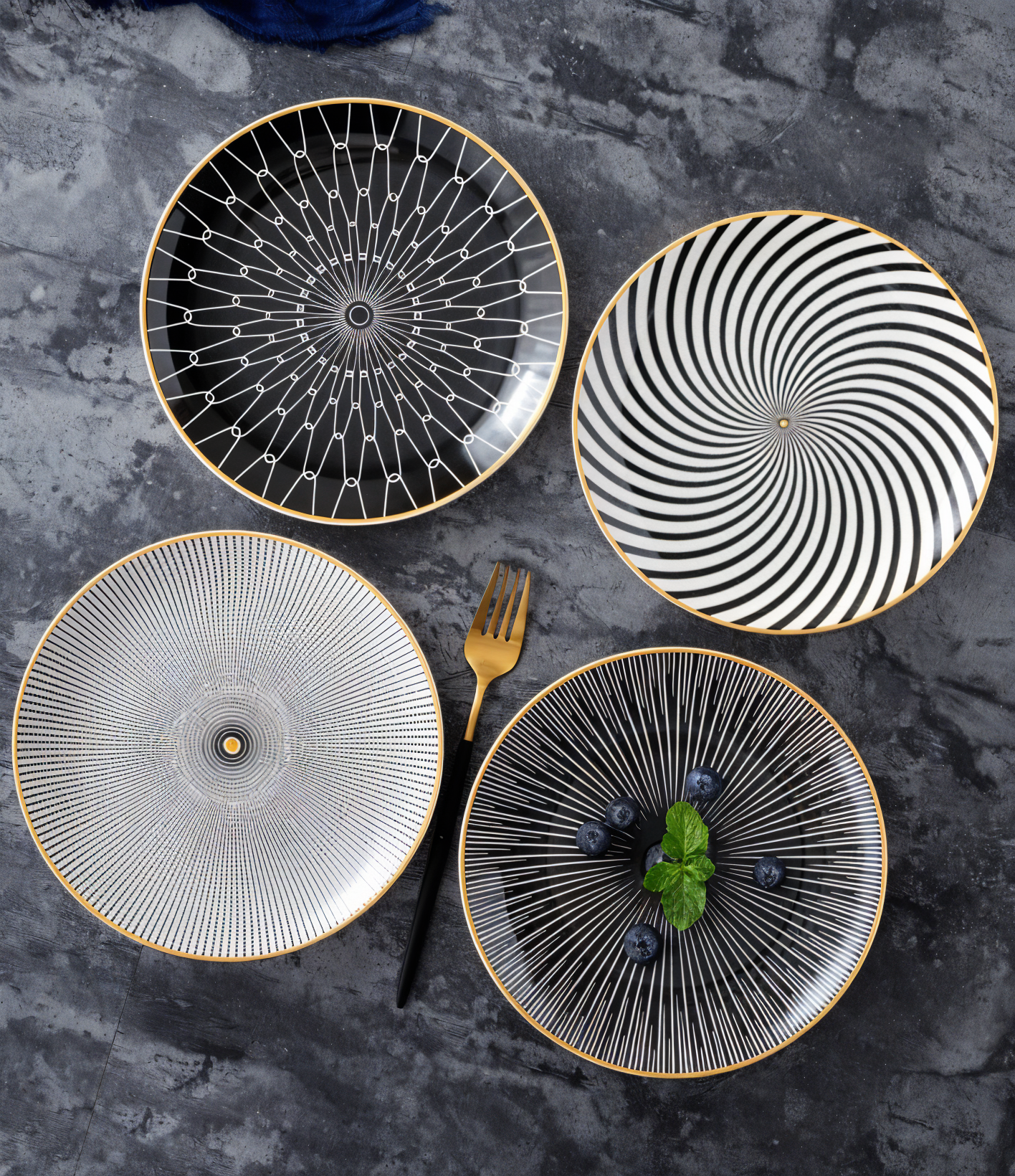 EchoPlates - modern geometric plate collection