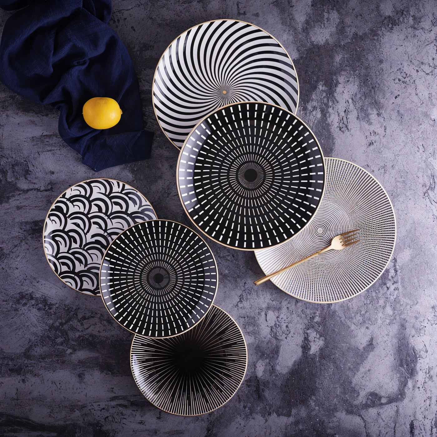 EchoPlates - modern geometric plate collection