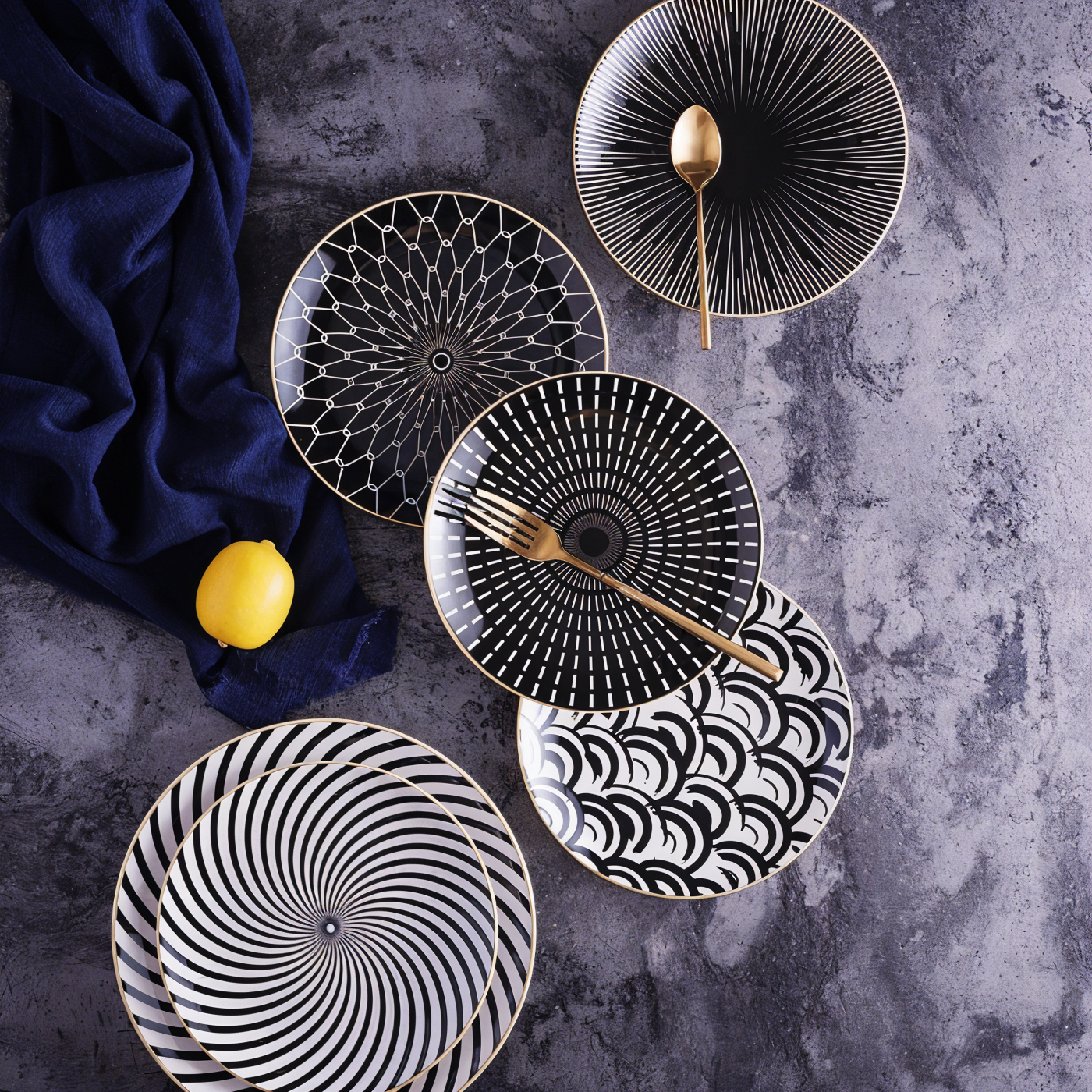 EchoPlates - modern geometric plate collection