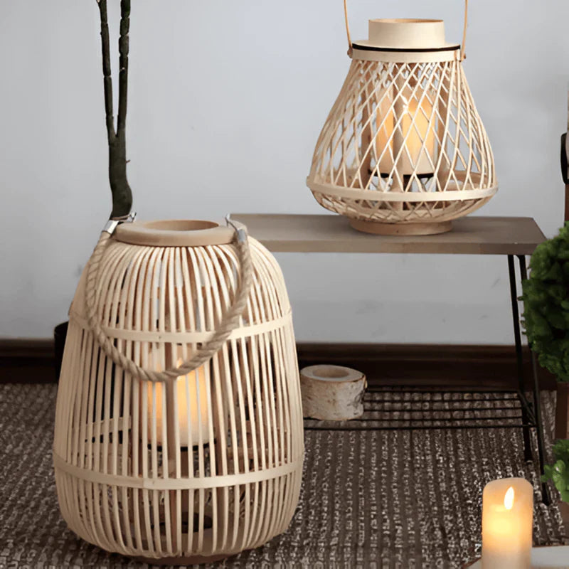 GlowWeave Boho Lantern
