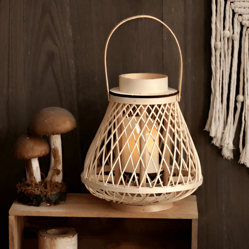 GlowWeave Boho Lantern