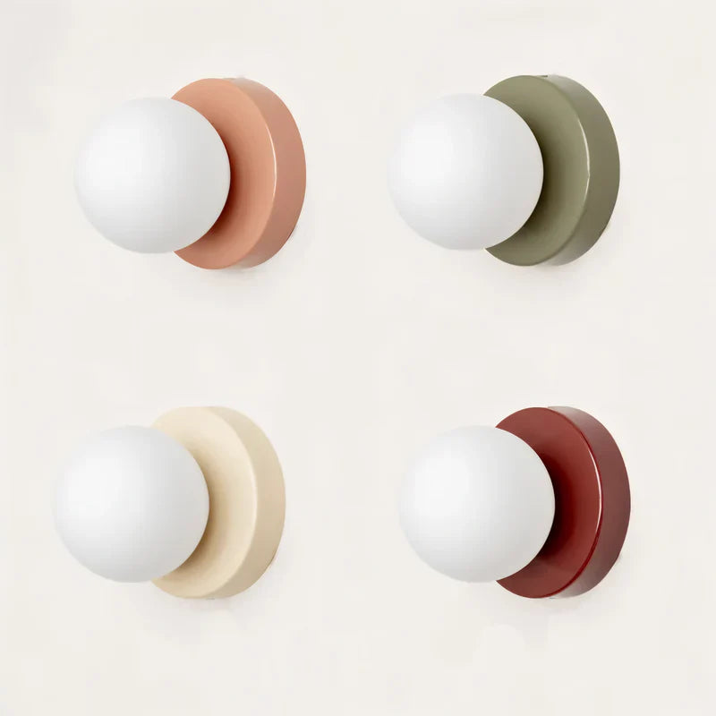 GlasGlow - Elegant Wall Lamp in Glass Sphere for Stylish and Cozy Spaces