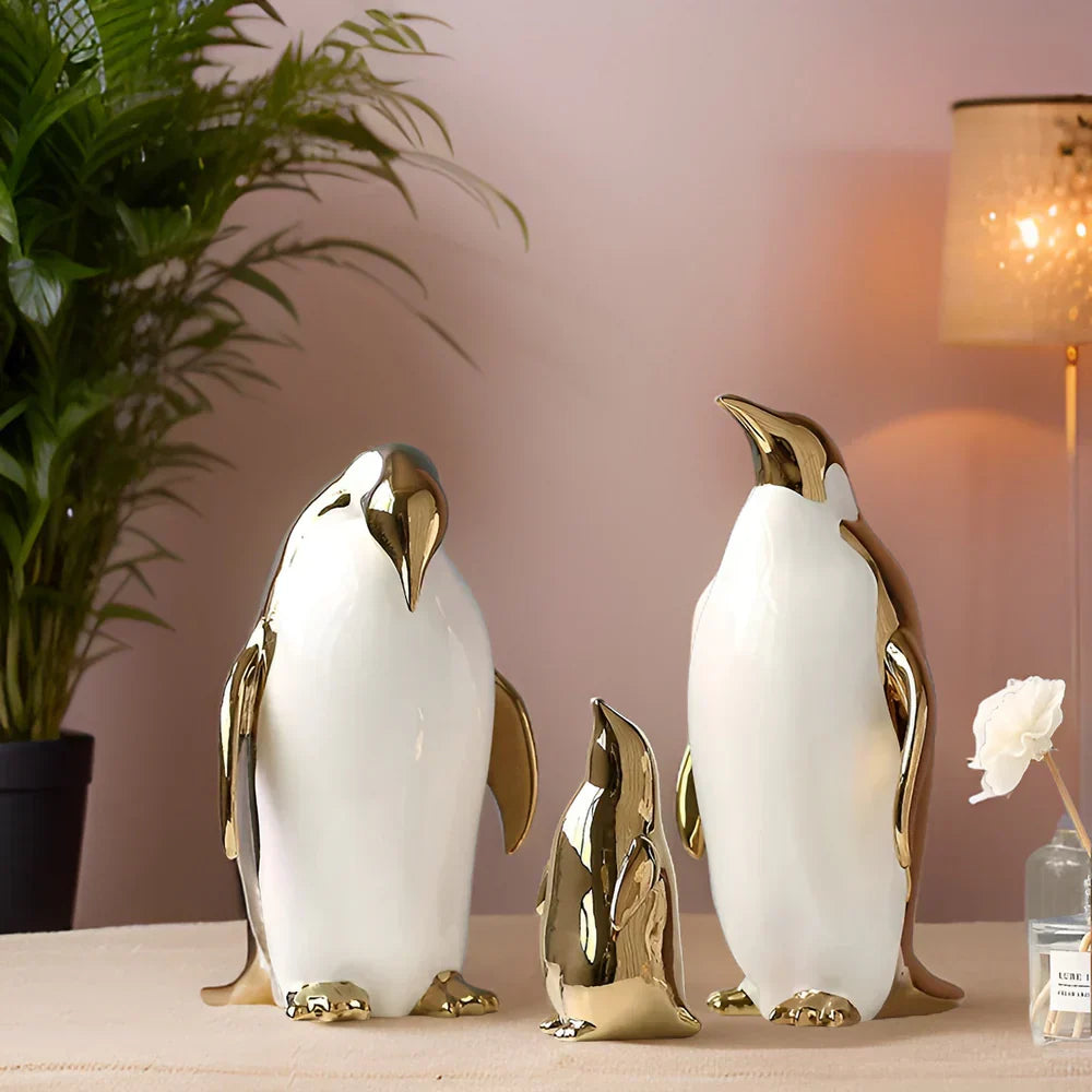 ArcticElegance Penguin Figure – Modern Sculpture