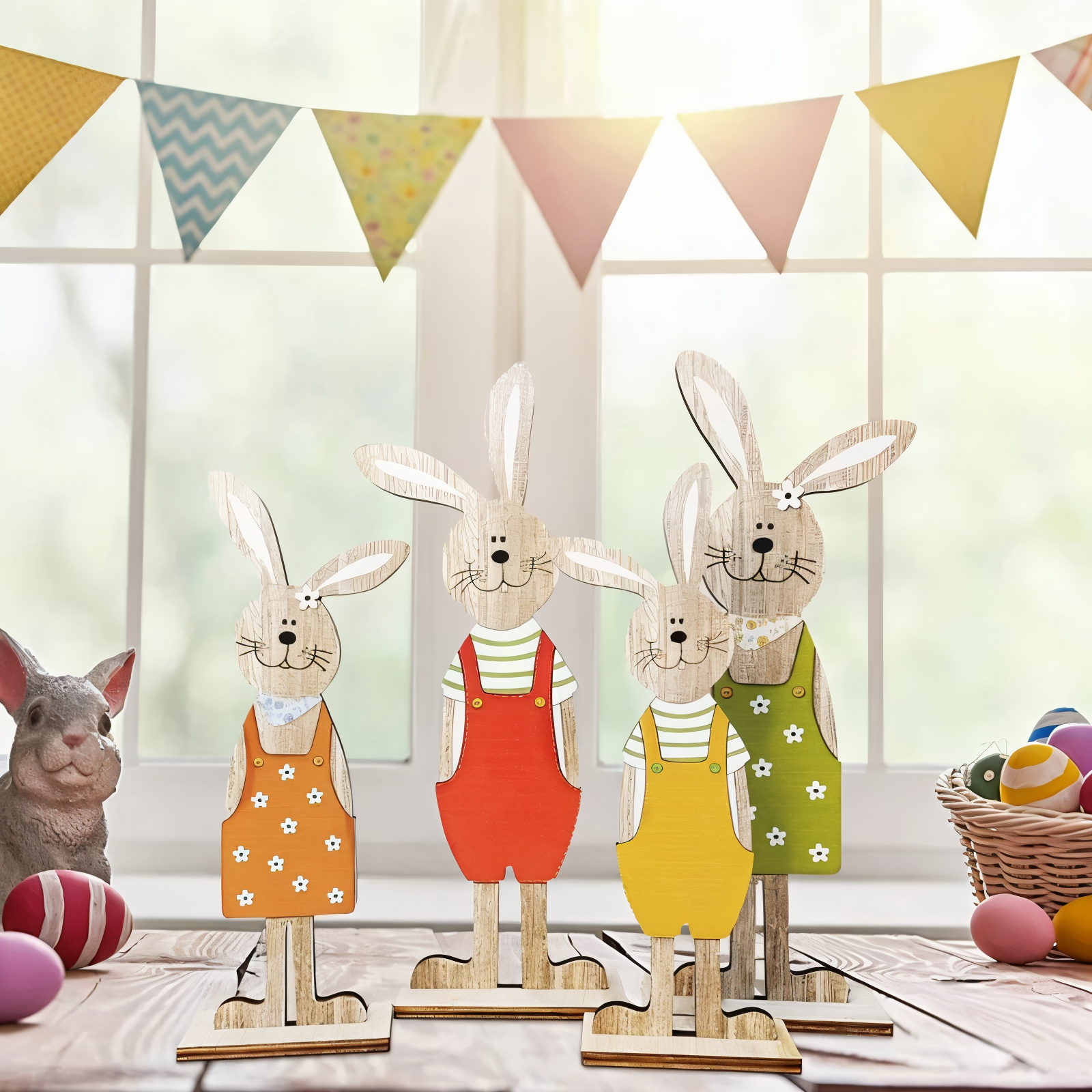 Handcrafted Bunny Figurines