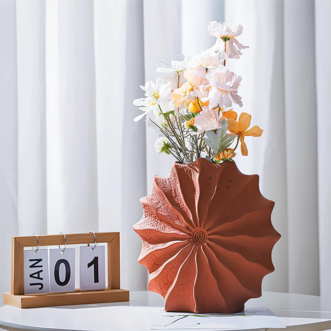 Foldedesign Geometric Retro Vase