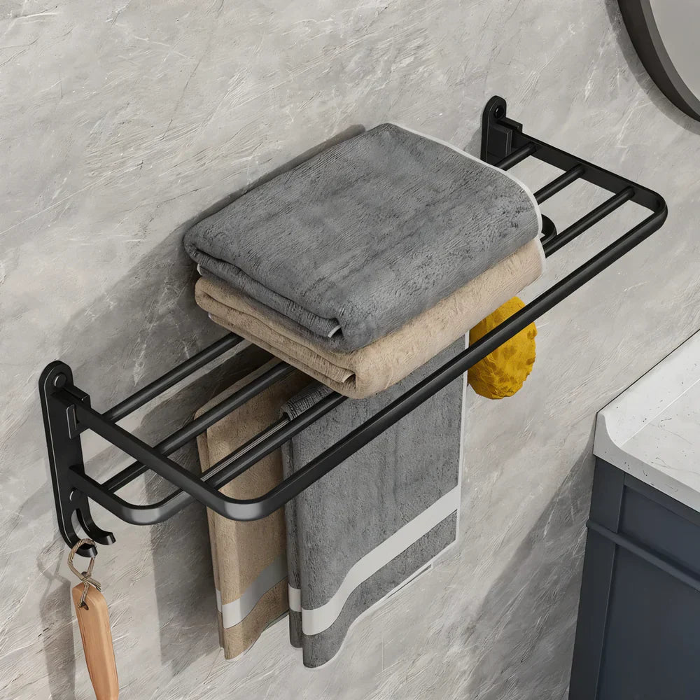 TowelFlex Wall-Mounted Double Towel Bar