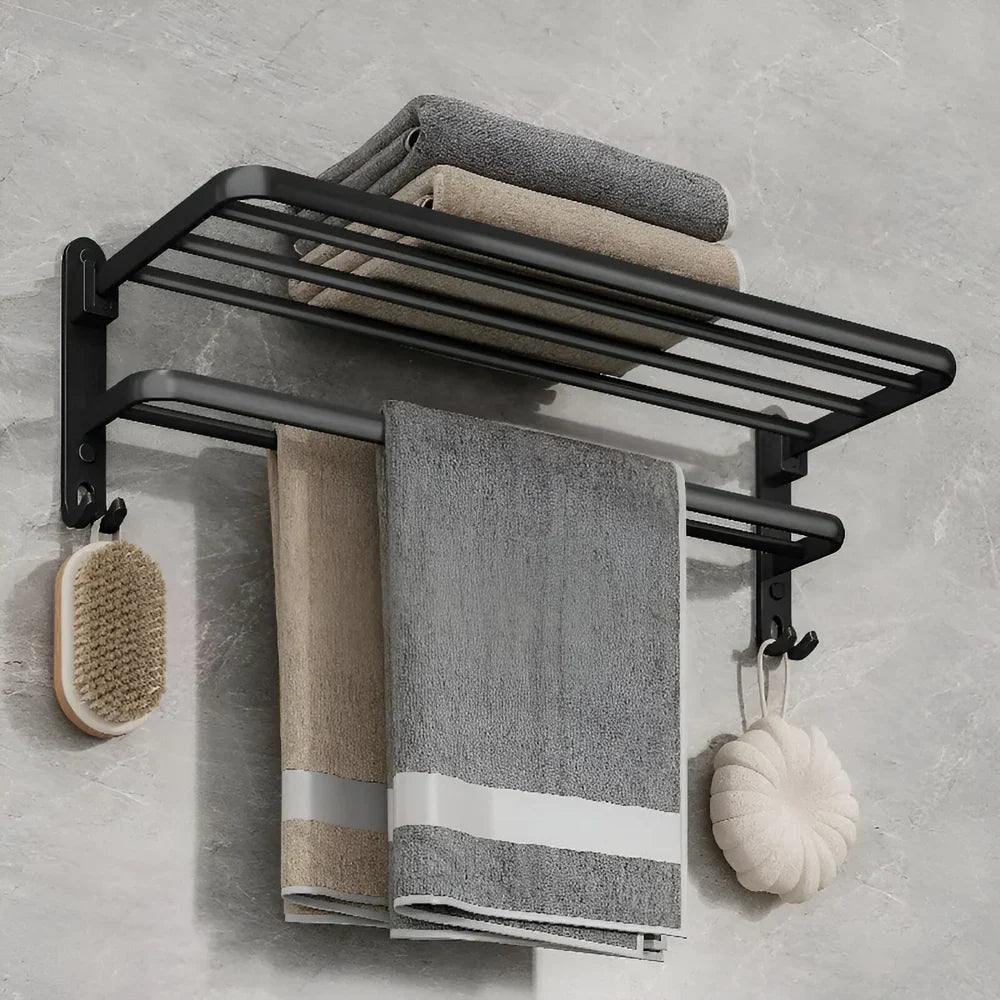 TowelFlex Wall-Mounted Double Towel Bar