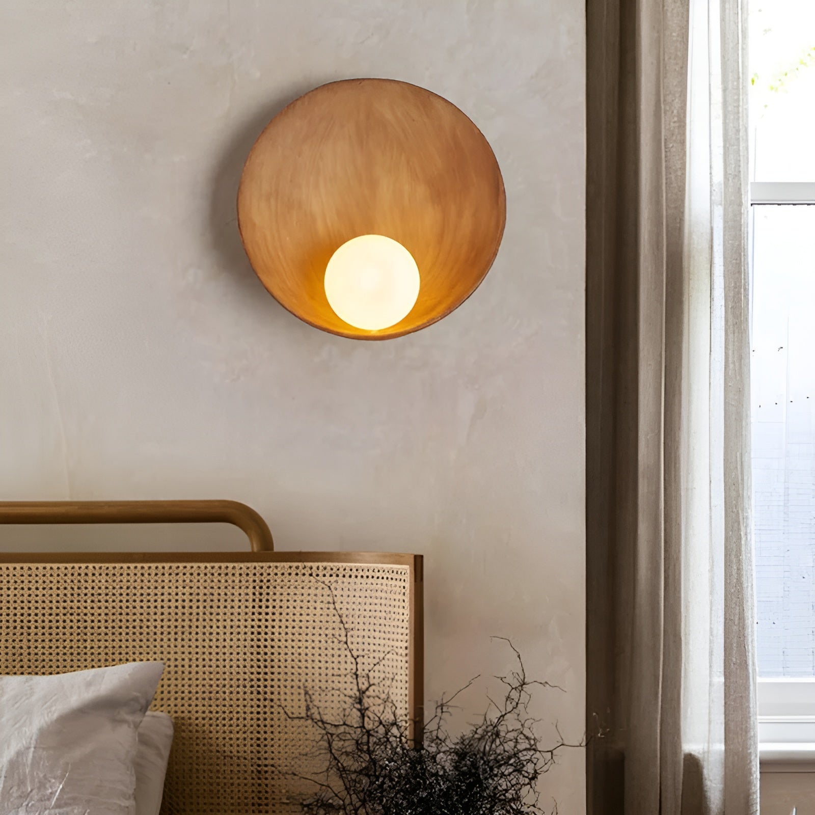 Pearl Wabi-Sabi Inspired Wall Lamp