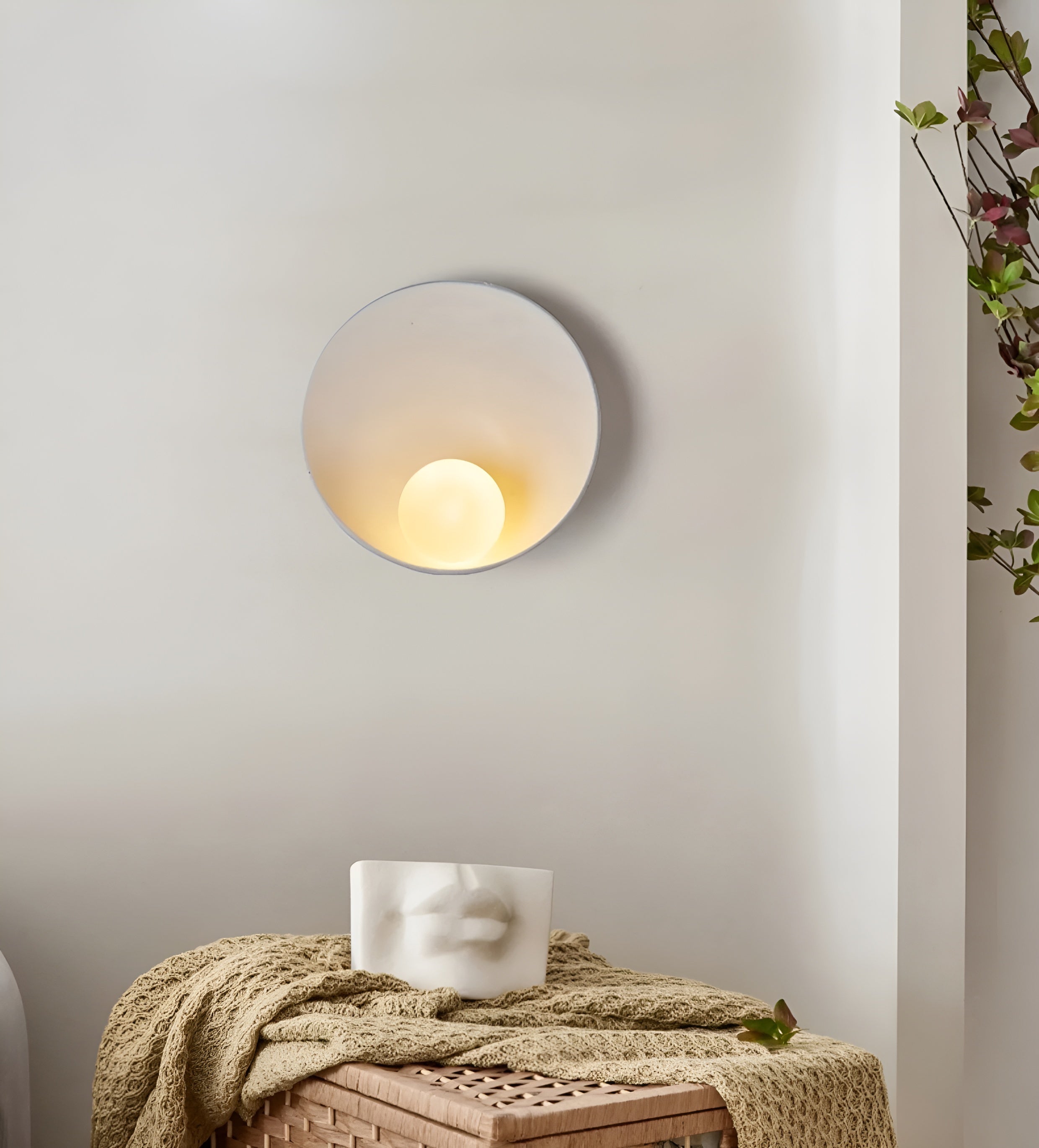 Pearl Wabi-Sabi Inspired Wall Lamp