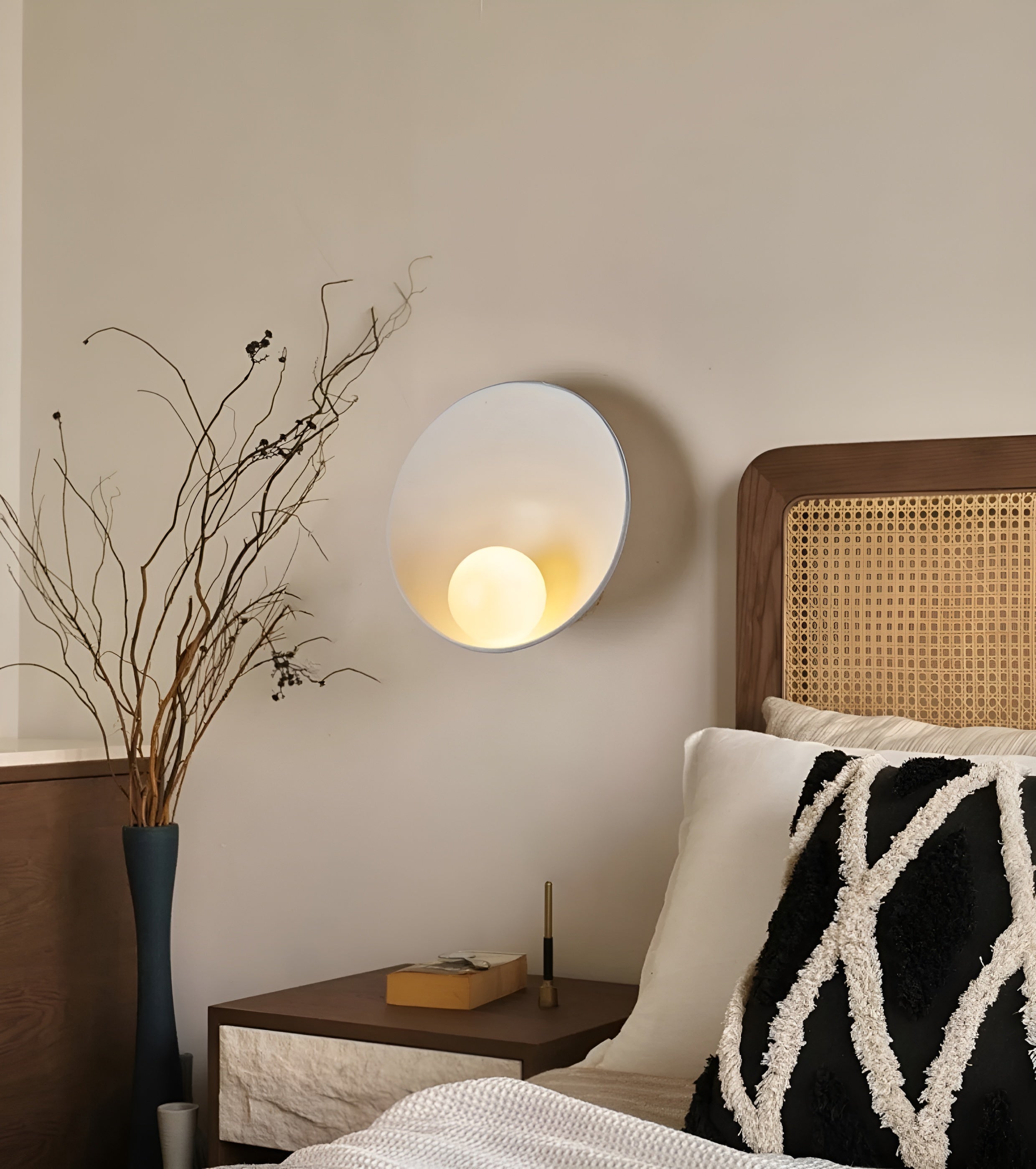 Pearl Wabi-Sabi Inspired Wall Lamp