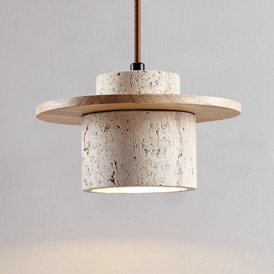 Travertine Hanging Lamp