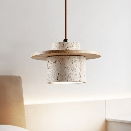 Travertine Hanging Lamp