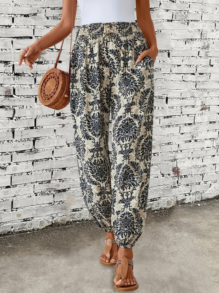 Ivy | Comfortable Trendy Boho Print Pants