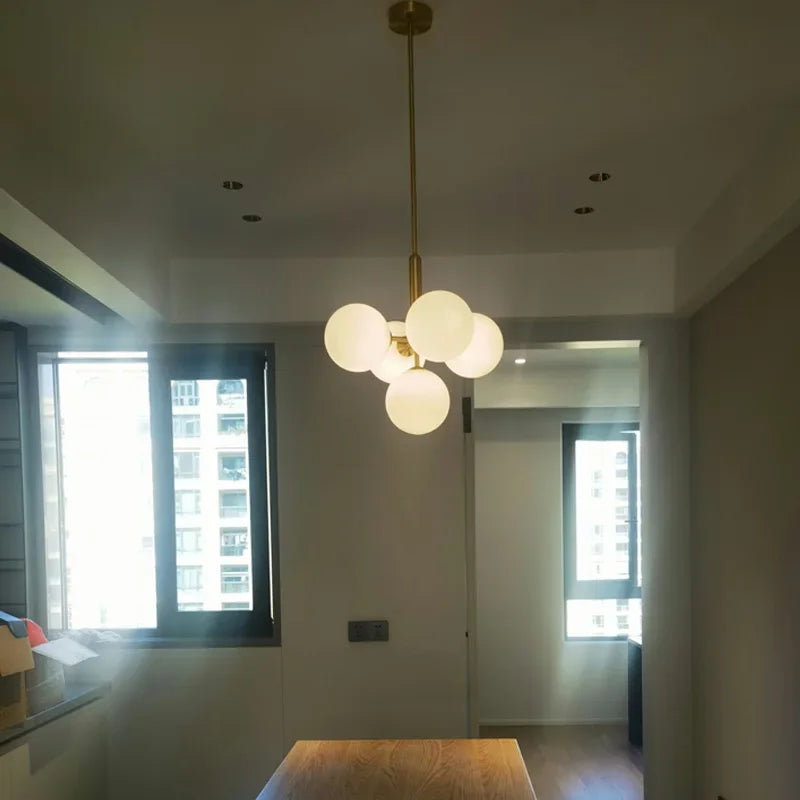 OrbaLuxe - Clustered Opal Glass Pendant Light