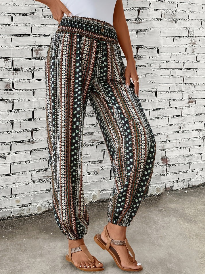 Ivy | Comfortable Trendy Boho Print Pants