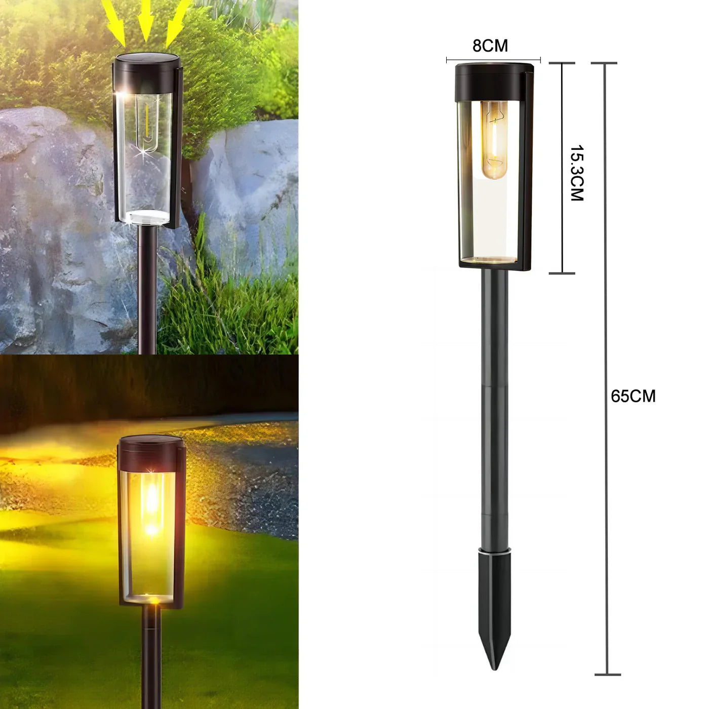 SereneGlow - sophisticated solar lamps for walkways