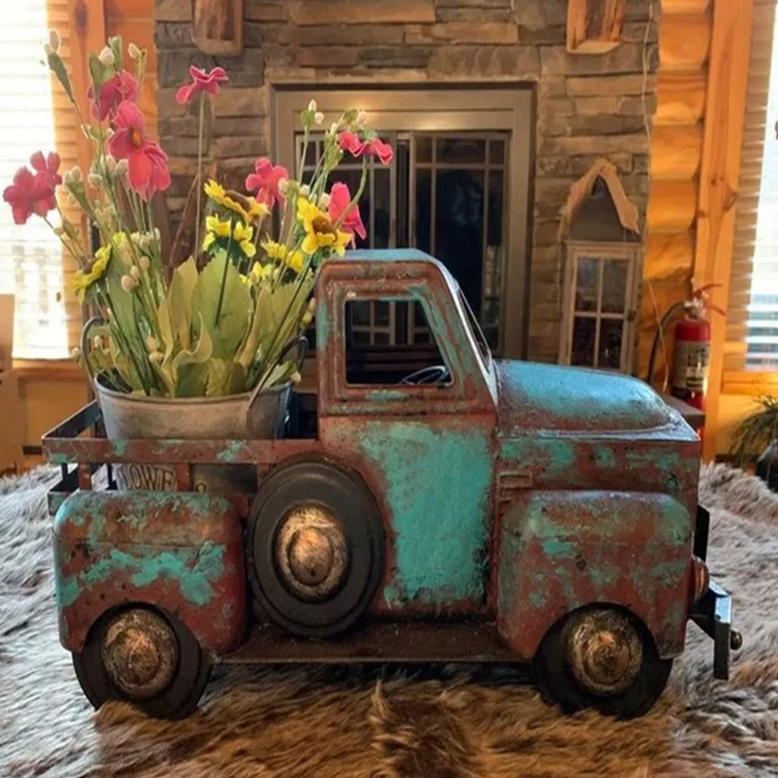 RusticHaul - Vintage Truck Decorative Potted Plants