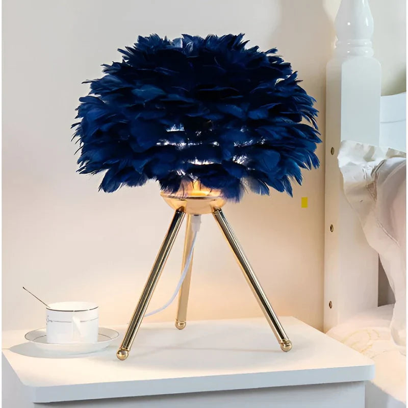 FeatherLuxe - Soft Glow Feather Lamp