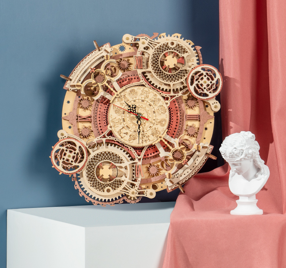 Zodiac wall clock and calendar