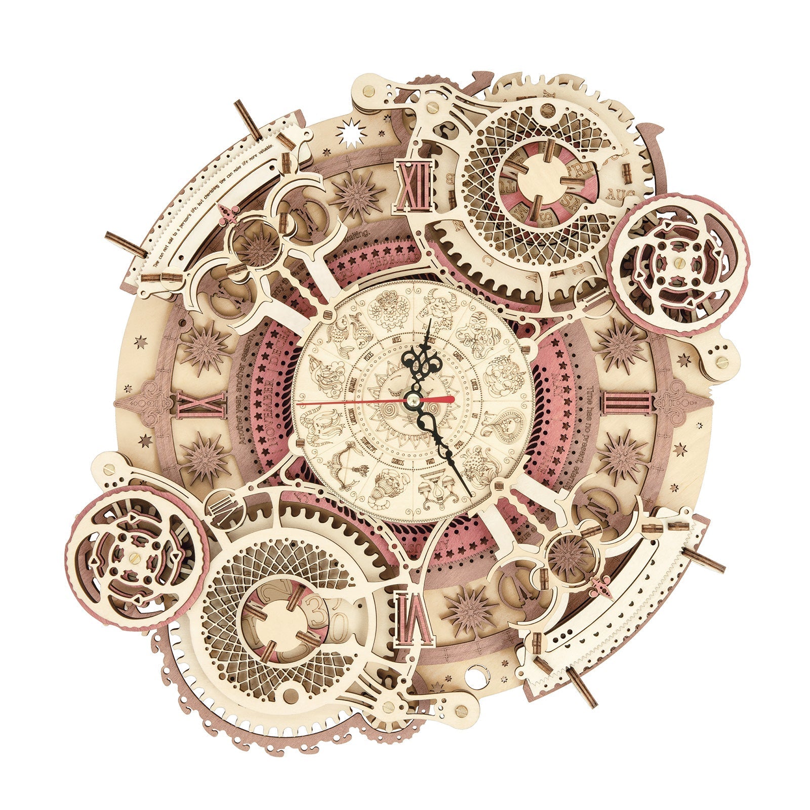 Zodiac wall clock and calendar