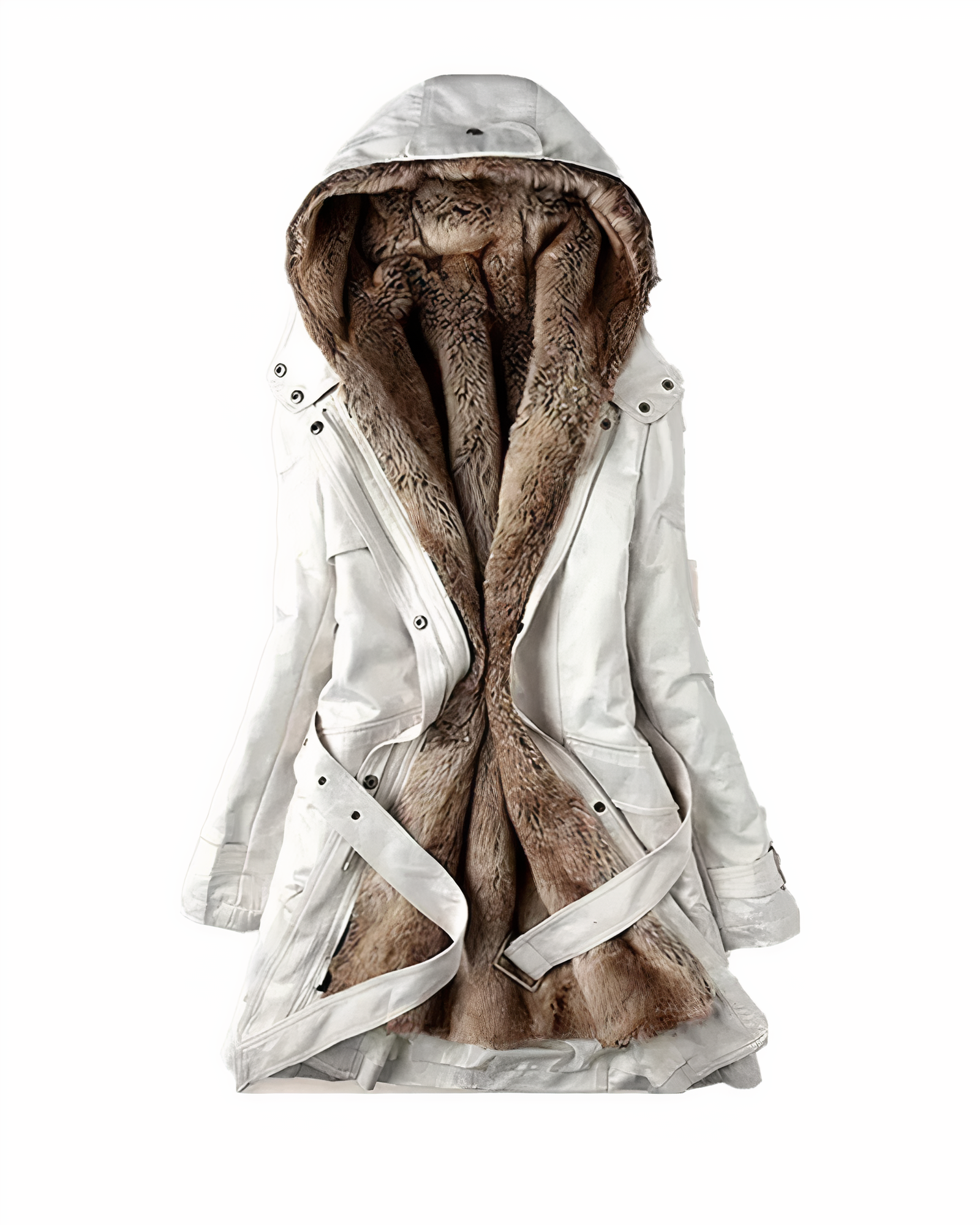 Emma Cozy and Stylish Parka with Imitation Fur