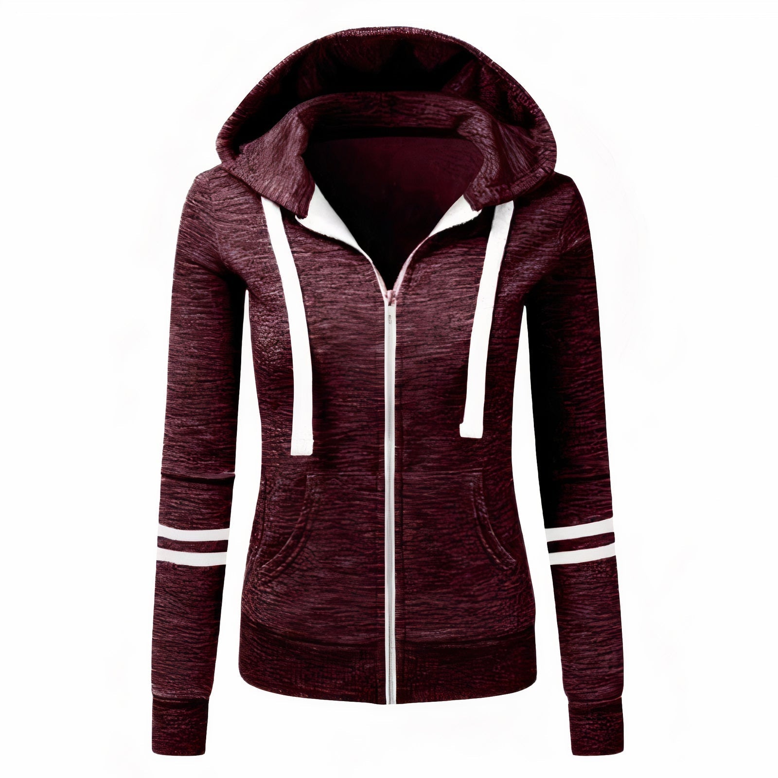 Laura - Women's Hooded Jacket with Zipper and Pockets