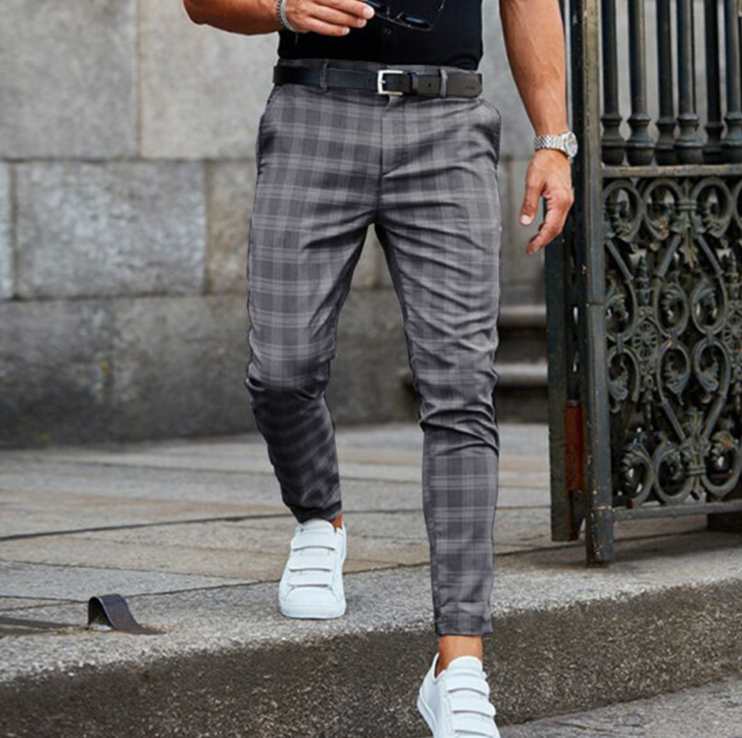 Andrei classic striped pants for men