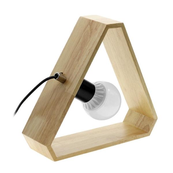 ModernMinimal - Geometric Wood Accent Lamps