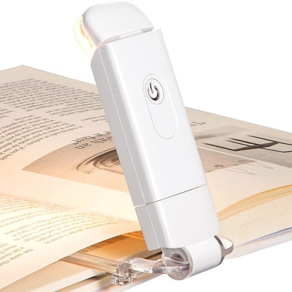 GlowClip - Portable LED Reading Lamp with Easy Clip-On Design