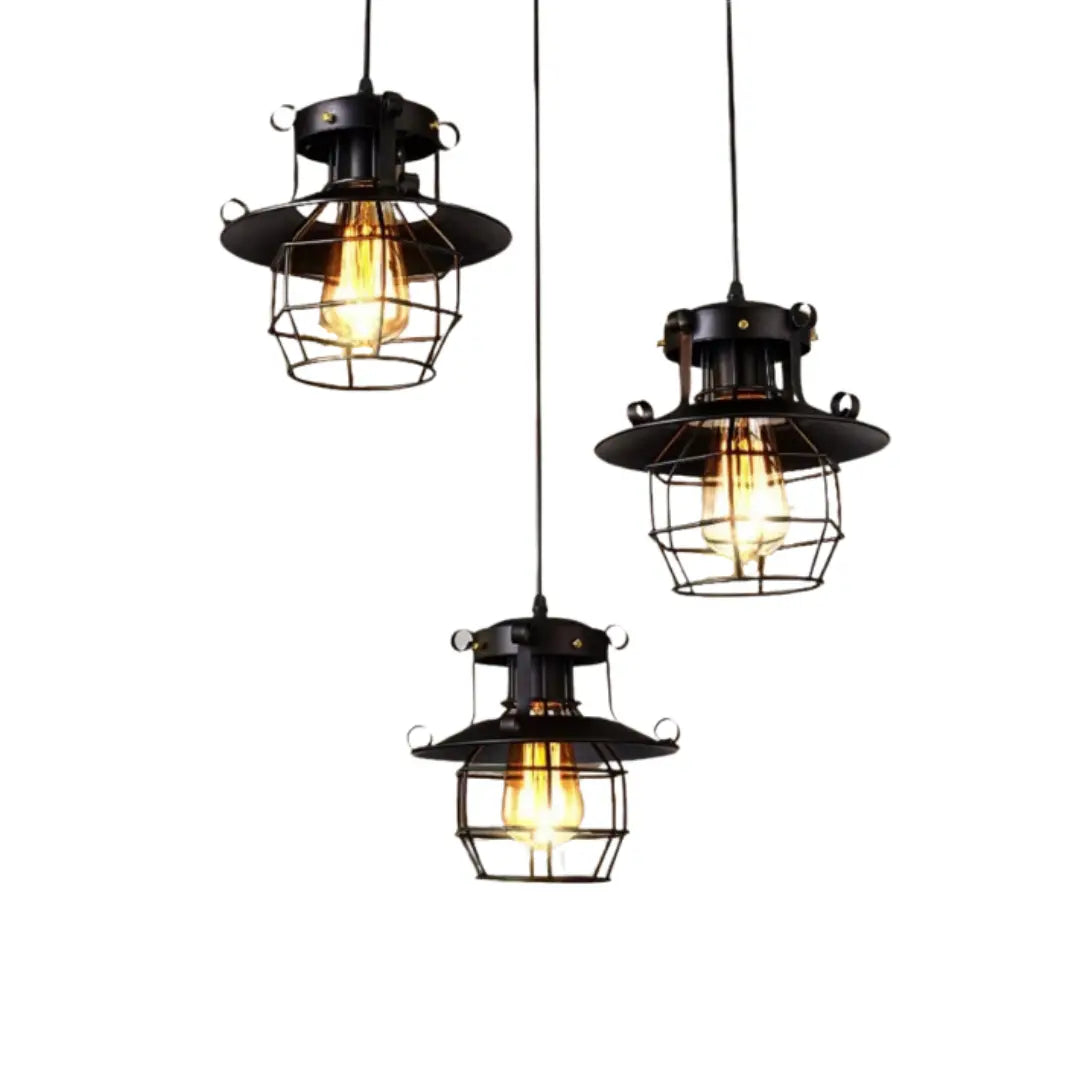 VintageGlow - Nostalgic Industrial Pendant Light